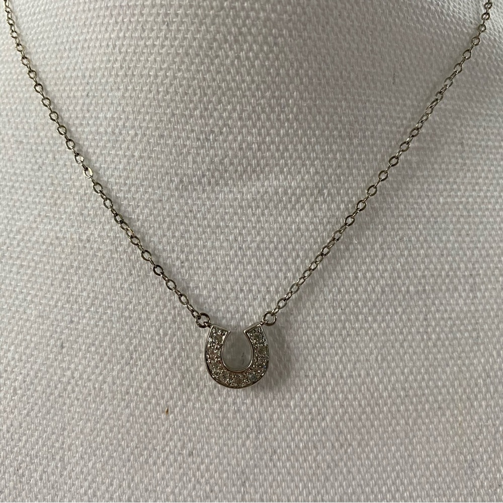 Rhinestone Horseshoe Necklace